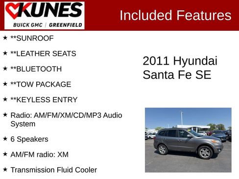 Used 2011 Hyundai Santa Fe SE FWD image 2