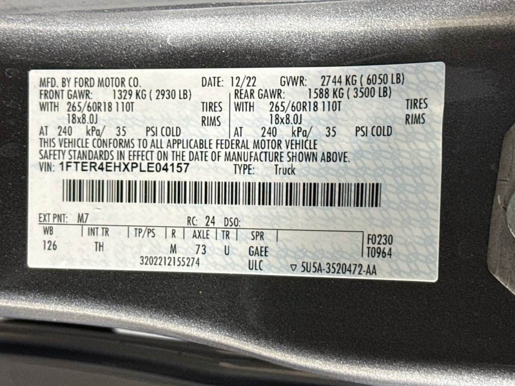 Used 2023 Ford Ranger XLT w/ Equipment Group 301A Mid RWD image 31