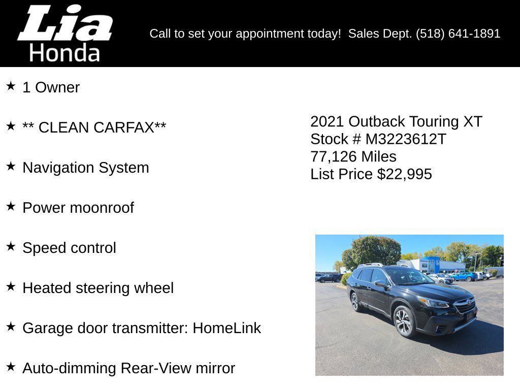 Used 2021 Subaru Outback Touring XT AWD/4WD image 7