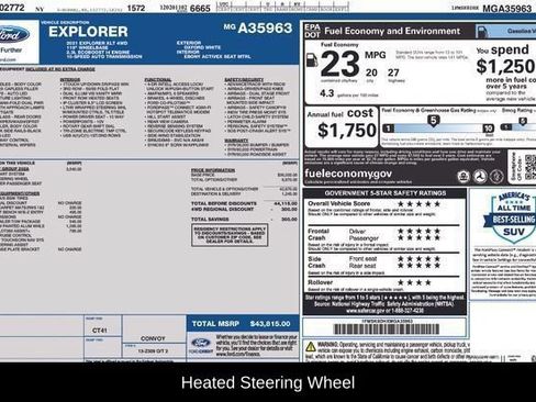 Used 2021 Ford Explorer XLT w/ Equipment Group 202A AWD/4WD image 12