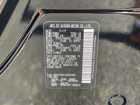 Used 2018 Nissan Armada SL w/ Premium Package RWD image 11