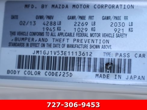 Used 2014 MAZDA MAZDA6 Touring FWD image 27