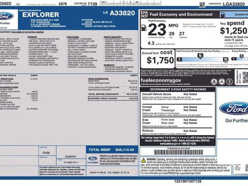 Used 2020 Ford Explorer XLT w/ Equipment Group 202A image 2