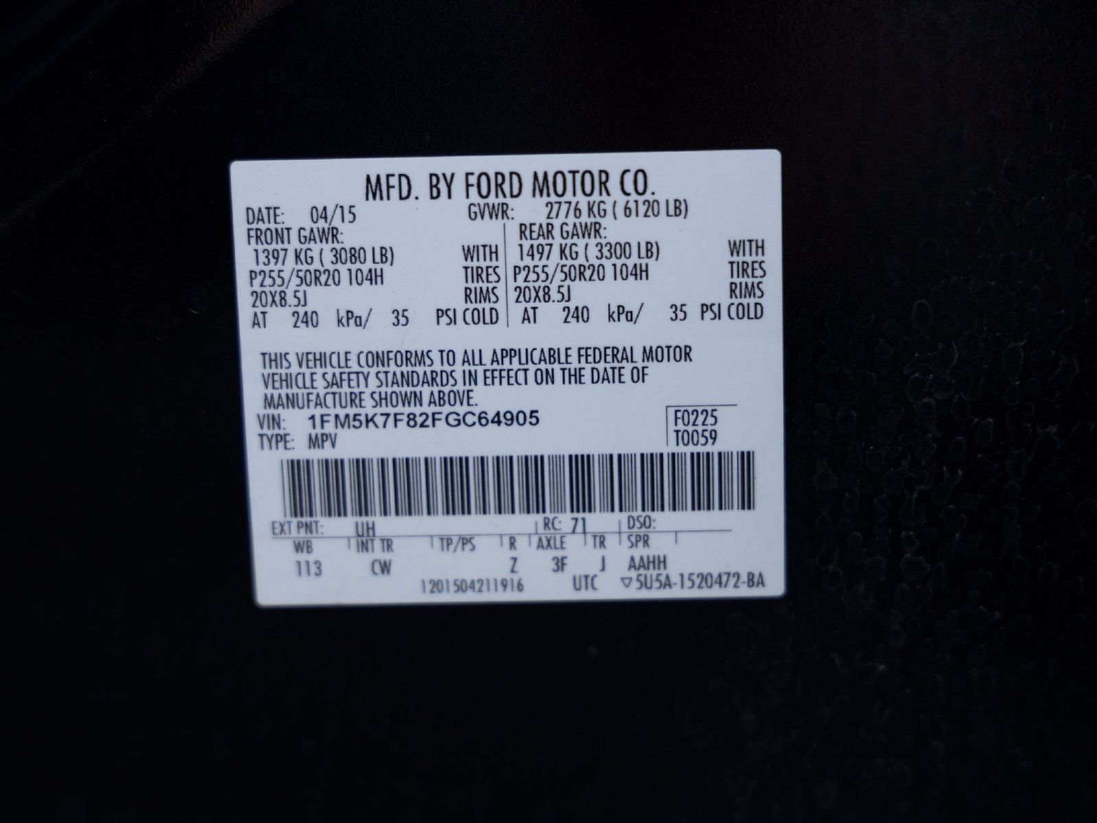 Used 2015 Ford Explorer Limited w/ Equipment Group 301A FWD image 17