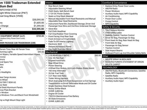 Used 2017 RAM 1500 Tradesman w/ Popular Equipment Group RWD image 3