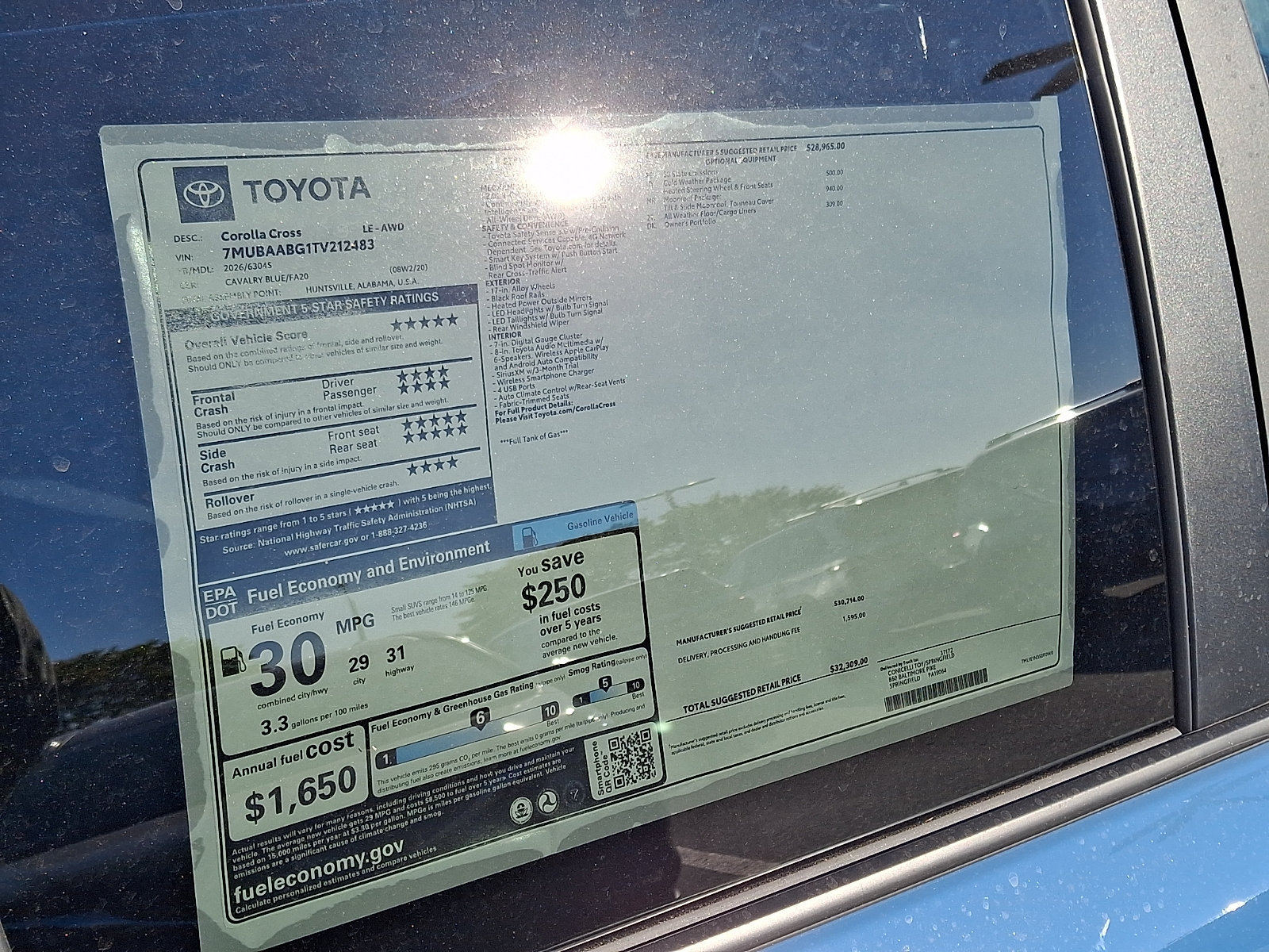 New 2026 Toyota Corolla Cross LE w/ Moonroof Package AWD/4WD image 21
