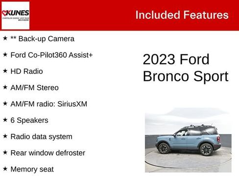 Used 2023 Ford Bronco Sport Outer Banks w/ Tech Package image 3