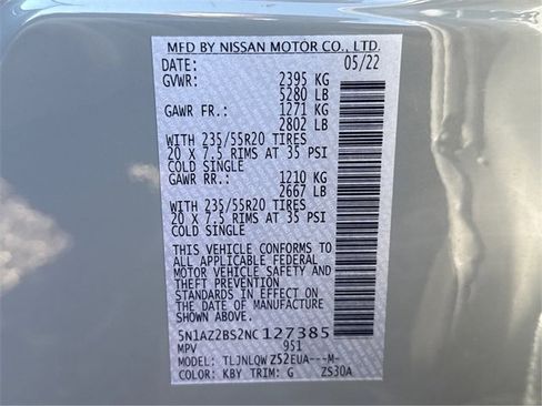 Used 2022 Nissan Murano SV w/ SV Midnight Edition Package image 26