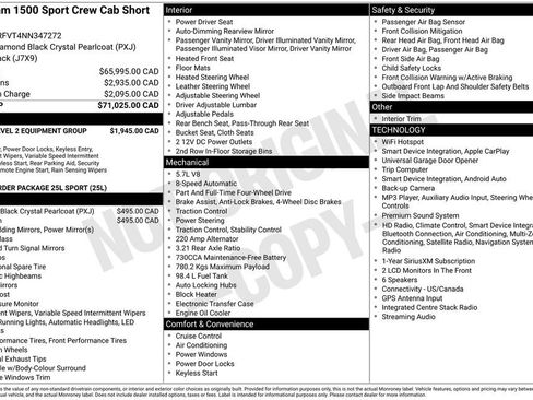 Used 2022 RAM 1500 Sport w/ Rebel Level 2 Equipment Group AWD/4WD image 40