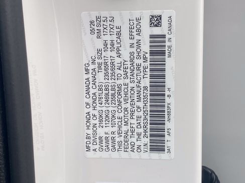Certified 2026 Honda CR-V LX image 29