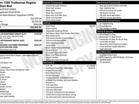 Used 2012 RAM 1500 Tradesman w/ ST Popular Equipment Group RWD image 27