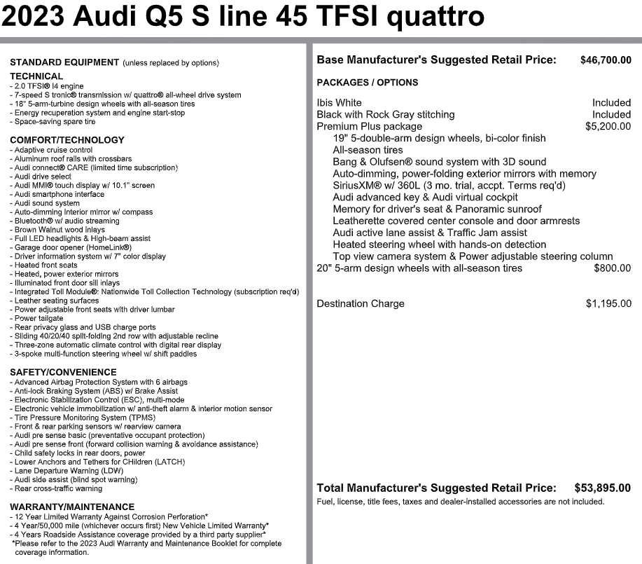 Used 2023 Audi Q5 2.0T Premium Plus AWD/4WD image 8