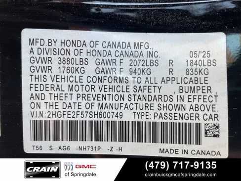 Used 2025 Honda Civic Sport image 31