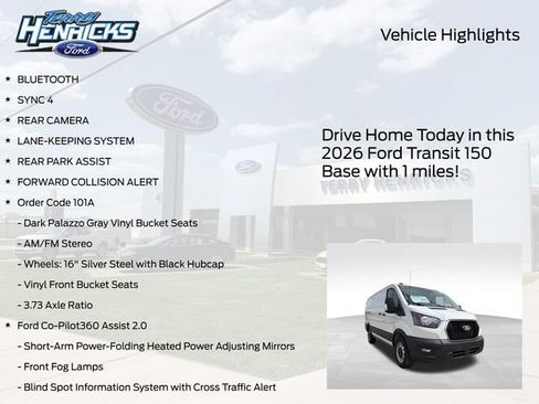 New 2026 Ford Transit 150 Low Roof RWD image 4