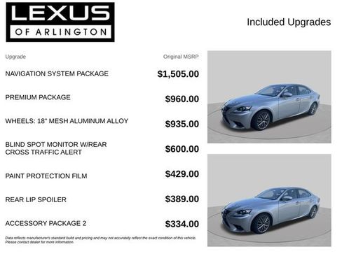 Used 2016 Lexus IS 300 AWD w/ Navigation System Package image 4