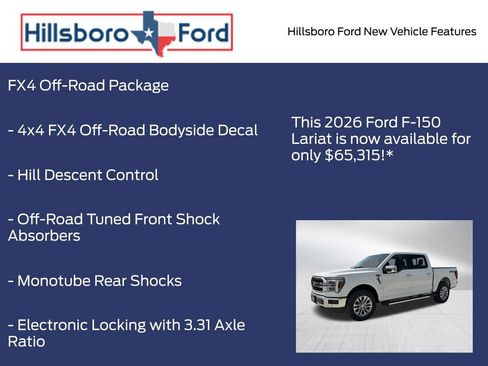 New 2026 Ford F150 Lariat w/ Equipment Group 502A High AWD/4WD image 19