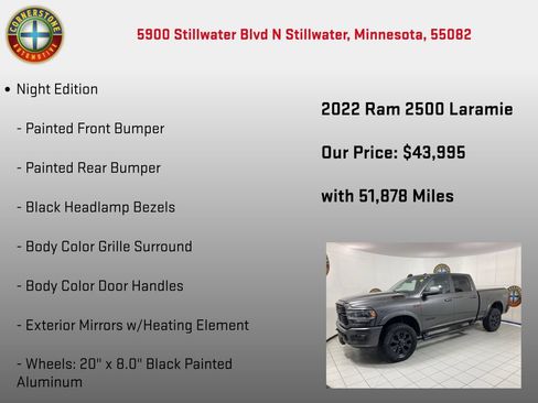 Used 2022 RAM 2500 Laramie w/ Night Edition AWD/4WD image 21