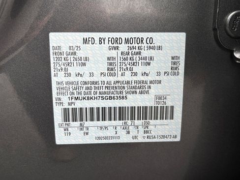 Used 2025 Ford Explorer ST-Line w/ ST-Line Street Pack image 34