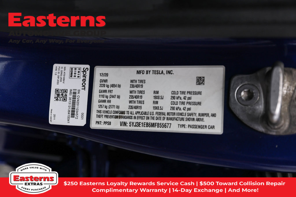 Used 2021 Tesla Model 3 Long Range AWD/4WD image 33