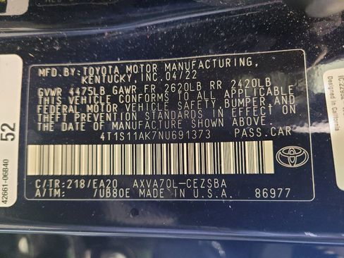 Used 2022 Toyota Camry SE w/ Audio Upgrade Package FWD image 33