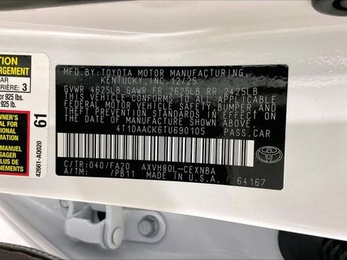 Certified 2026 Toyota Camry LE FWD image 44