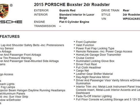 Used 2015 Porsche Boxster RWD image 13