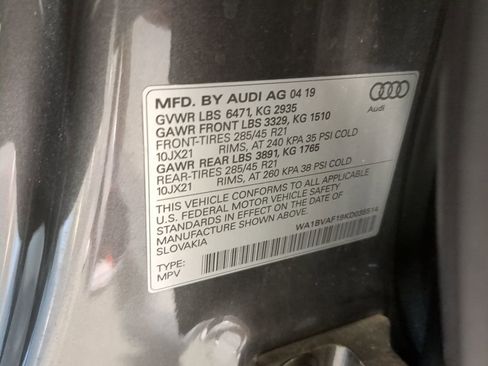 Used 2019 Audi Q8 Premium Plus w/ Premium Plus image 15