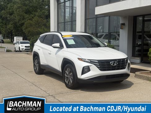Certified 2022 Hyundai Tucson Blue w/ Cargo Package AWD/4WD image 1