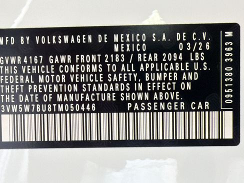 New 2026 Volkswagen Jetta S FWD image 19