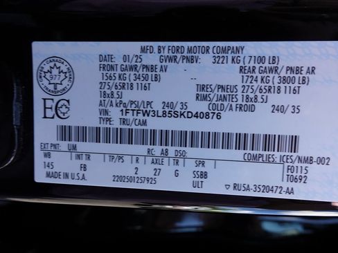 Used 2025 Ford F150 XLT w/ Equipment Group 302A MID AWD/4WD image 19