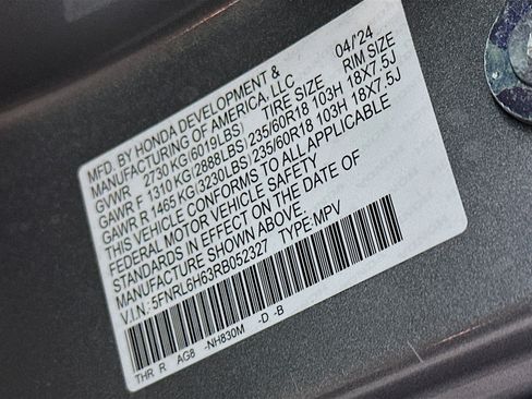 Used 2024 Honda Odyssey EX-L image 12