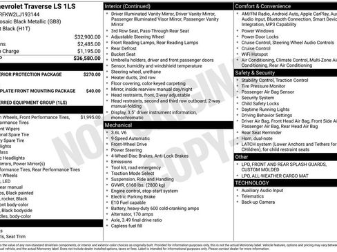 Used 2020 Chevrolet Traverse LS image 2