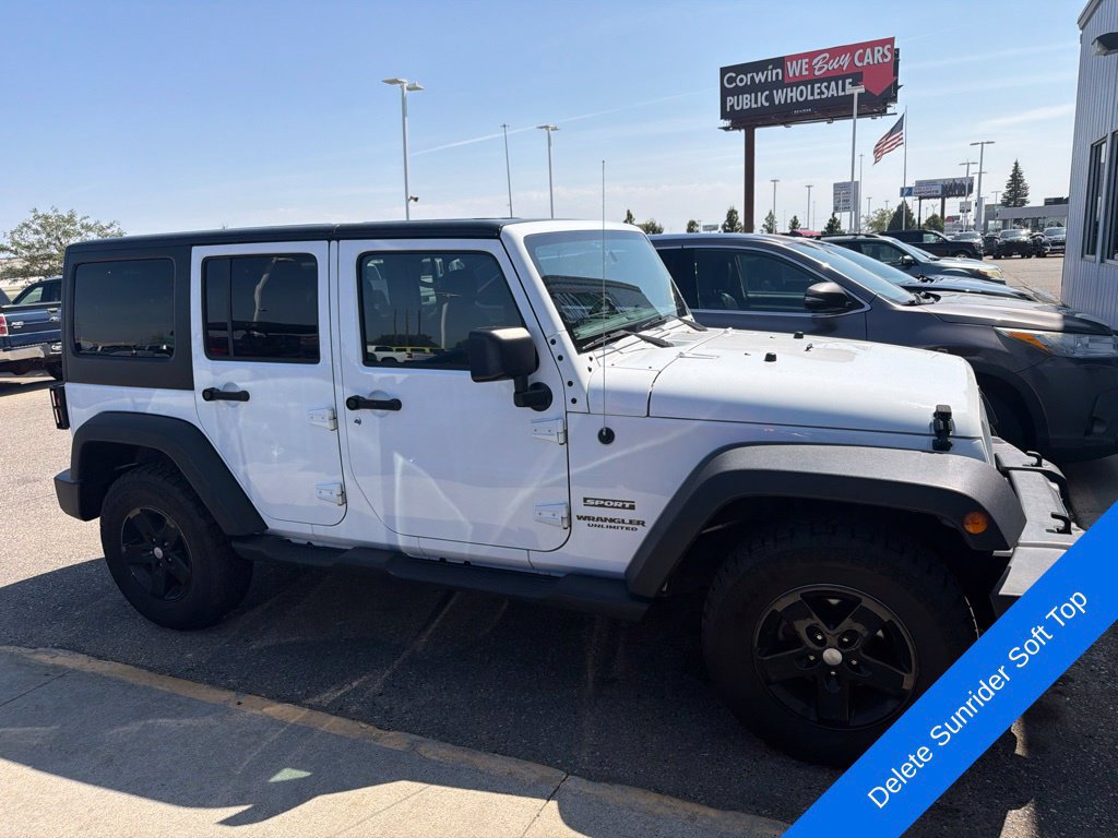 Used 2017 Jeep Wrangler Unlimited Sport w/ Quick Order Package 24S AWD/4WD image 4