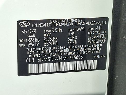 Used 2021 Hyundai Santa Fe SE AWD/4WD image 27