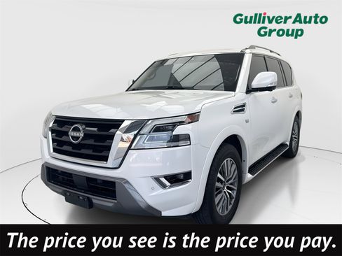 Used 2021 Nissan Armada SL w/ Captain's Chairs Package image 1