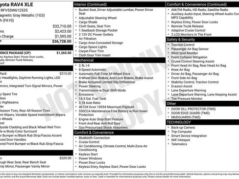 Used 2025 Toyota RAV4 XLE w/ Convenience Package AWD/4WD image 8