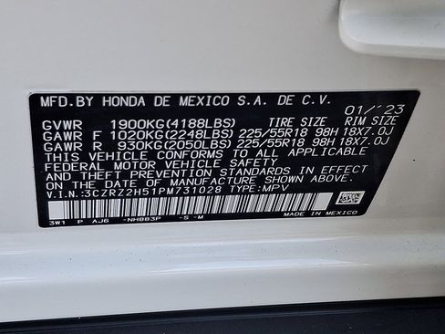 Certified 2023 Honda HR-V Sport image 26