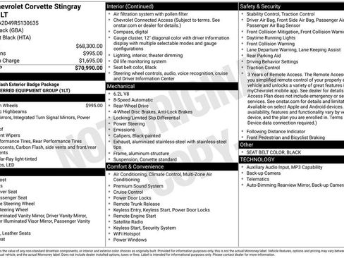 Used 2024 Chevrolet Corvette Stingray Coupe w/ 1LT RWD image 6