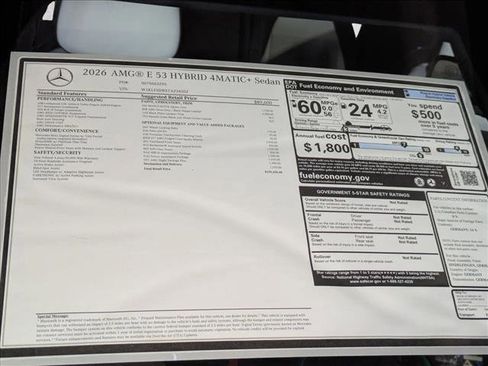 New 2026 Mercedes-Benz E 53 AMG e 4MATIC Sedan image 21