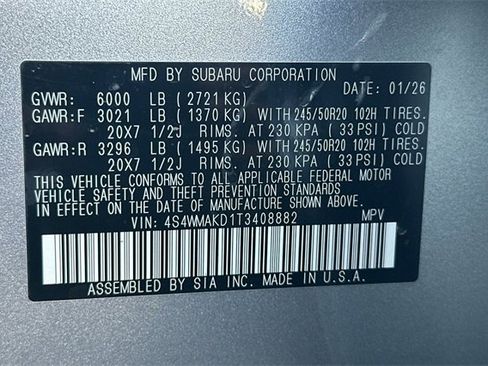 New 2026 Subaru Ascent Touring image 26