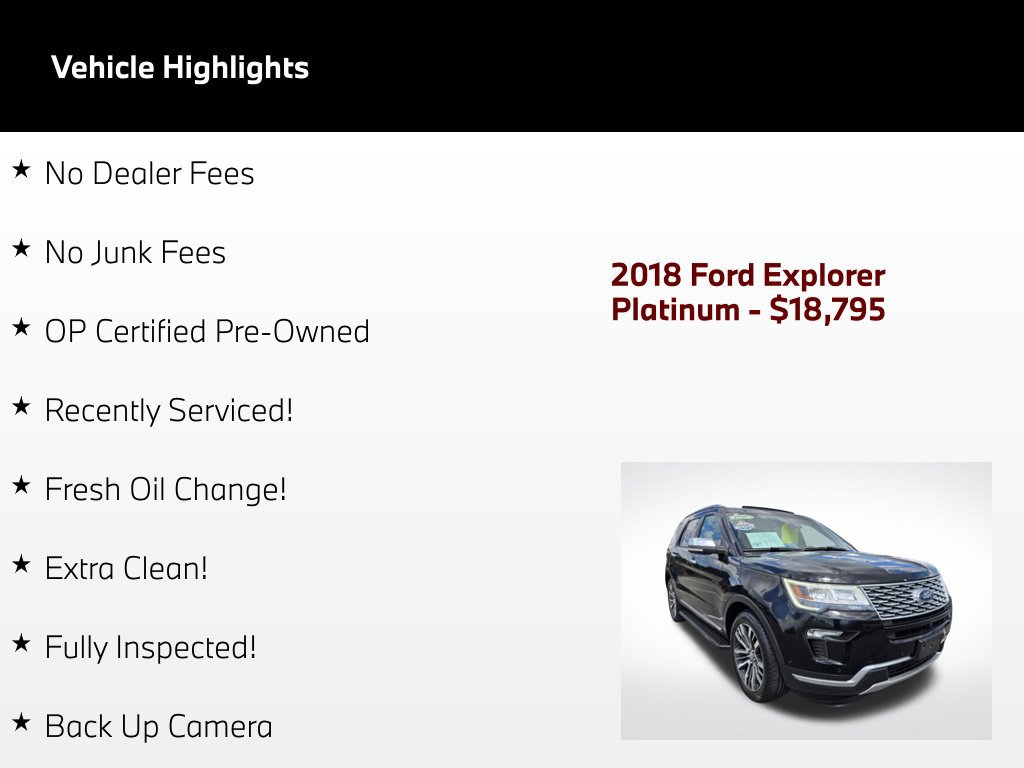 Used 2018 Ford Explorer Platinum AWD/4WD image 59