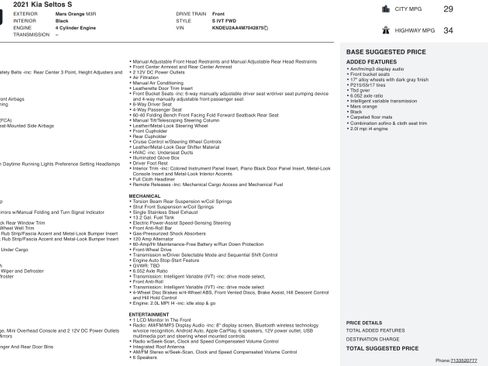 Used 2021 Kia Seltos S image 2