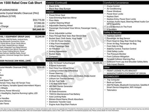 Used 2022 RAM 1500 Rebel w/ Rebel Level 1 Equipment Group image 3