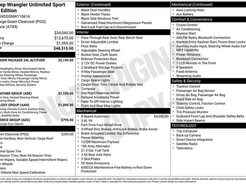 Used 2022 Jeep Wrangler Unlimited Sport AWD/4WD image 35