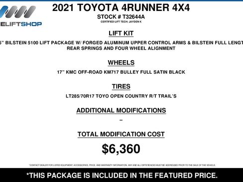 Used 2021 Toyota 4Runner Nightshade AWD/4WD image 2