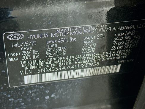 Used 2020 Hyundai Santa Fe Limited FWD image 12