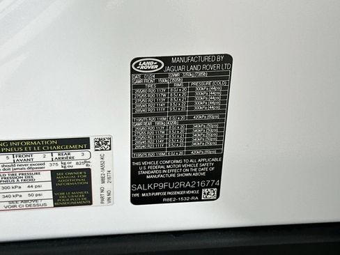 Used 2024 Land Rover Range Rover SE AWD/4WD image 34