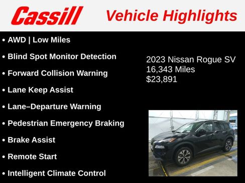 Used 2023 Nissan Rogue SV AWD/4WD image 3