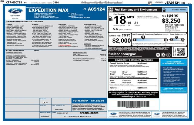 Used 2018 Ford Expedition Max Limited AWD/4WD image 49