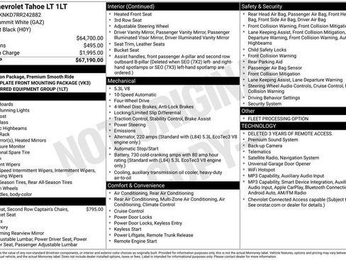 Used 2024 Chevrolet Tahoe LT AWD/4WD image 6